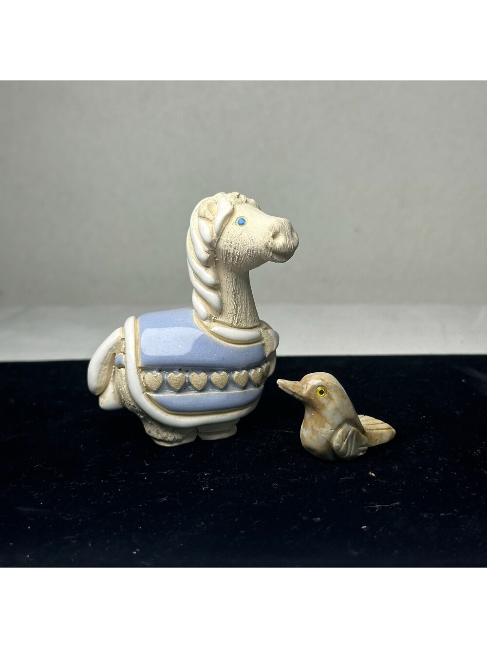Vintage Decorative Horse & Bird Figurine Set S-2